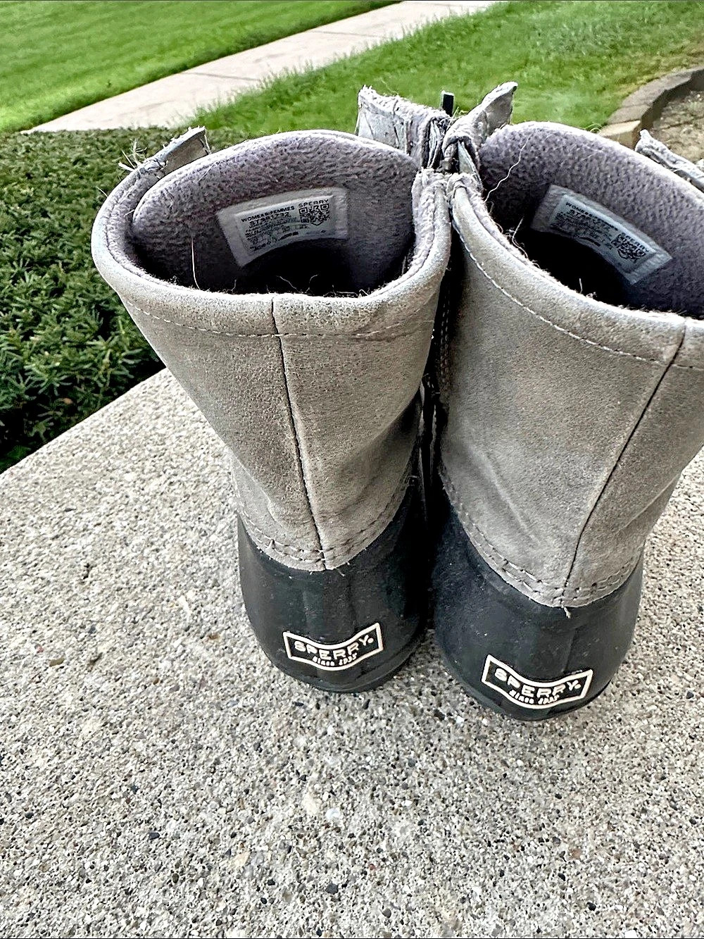 Sperry Saltwater Duck Boot Gray & Black US 8.5 - Picture 2 of 5